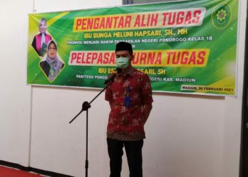 Pengantar alih tugas dan Pengantar purna bhakti.