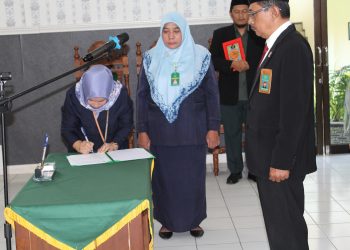 Pengambilan Sumpah Jabatan Dan Pelantikan Panmud Pidana Rusyadi Wijaya,SH