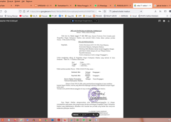 Relass Panggilan Sidang TN.SUPRIADI, Desa Mejayan, Kecamatan Mejayan