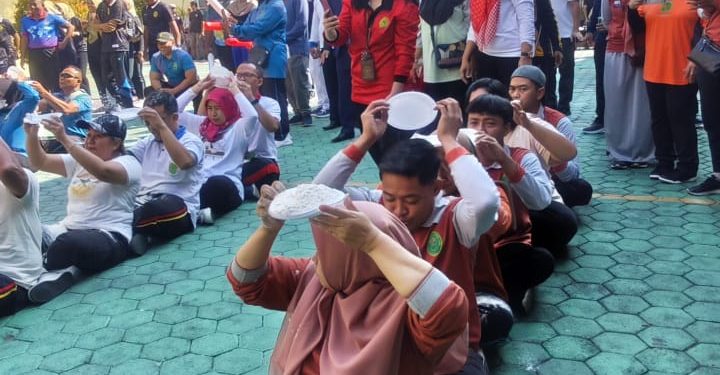 Lomba Tepung Estafet Meriahkan Kegiatan di Pengadilan Agama Kabupaten Madiun