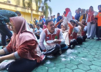 Lomba Tepung Estafet Meriahkan Kegiatan di Pengadilan Agama Kabupaten Madiun