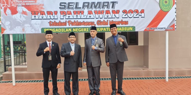 Upacara Peringatan Hari Pahlawan 2024 di Pengadilan Negeri Kabupaten Madiun