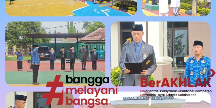 Upacara Peringatan Hari Pahlawan 2024 di Pengadilan Negeri Kabupaten Madiun