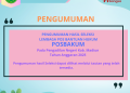 Pengumuman Pemenang Pengadaan Layanan Pos Bantuan Hukum (POSBAKUM) 2025