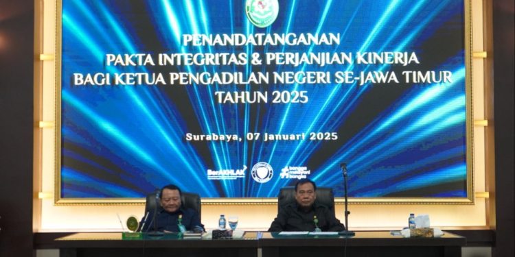 Penandatanganan Pakta Integritas di Pengadilan Tinggi Surabaya: Wujud Komitmen Bersama Menuju Zona Integritas