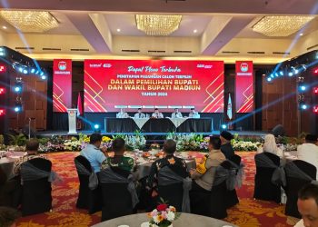 Rapat Pleno Terbuka Penetapan Pasangan Calon Terpilih Bupati dan Wakil Bupati Madiun Tahun 2024 oleh KPU