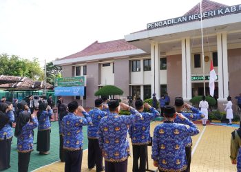 Peringati Hari Kebangkitan Nasional ke-117, PN Kabupaten Madiun Gelar Upacara Khidmat