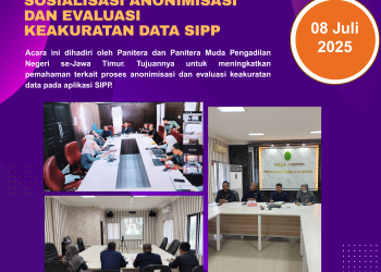 Pengadilan Negeri se-Jawa Timur Mantapkan Kualitas Data SIPP Lewat Sosialisasi Anonimisasi
