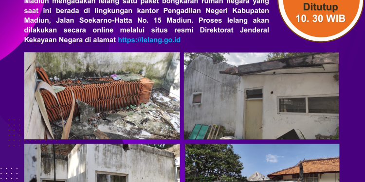 Lelang Ulang Bongkaran Rumah Negara