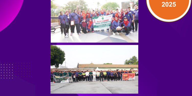 Semarak Jalan Sehat HUT RI Ke 80 & HUT MA.RI Ke 80 di Madiun: Pererat Persatuan Pengadilan se-Madiun Raya