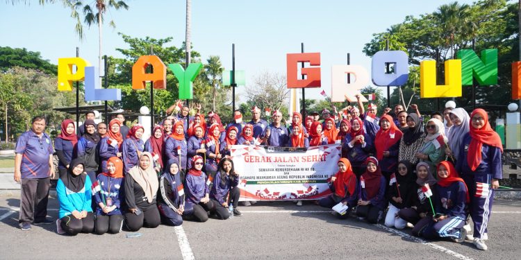 Semarak Jalan Sehat dan Pembagian Doorprize Sambut HUT ke-80 Kemerdekaan Republik Indonesia