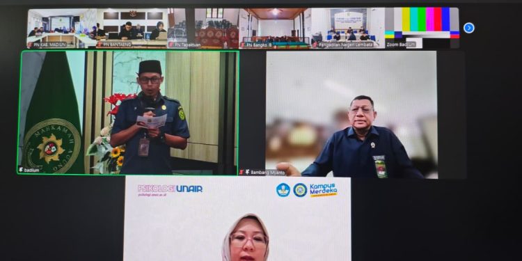 PERISAI BADILUM ke 9 dengan tema Occupational Mental Health bagi Pekerja Yustisial di Indonesia