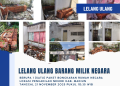 Pengumuman Lelang Barang Milik Negara (BMN)