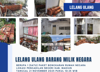 Pengumuman Lelang Barang Milik Negara (BMN)