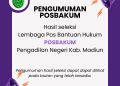 Pengumuman Pemenang Pengadaan Layanan Pos Bantuan Hukum (POSBAKUM) 2026