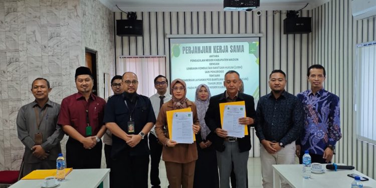 Pengadilan Negeri Kabupaten Madiun Jalin Kerja Sama (MOu) dengan Pos Bantuan Hukum dengan LBH IAIN Ponorogo Tahun 2026