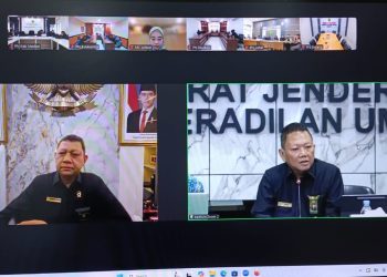 Pengadilan Negeri Kabupaten Madiun Ikuti Sosialisasi LHKPN yang Diselenggarakan Dirjen Badilum Secara Daring